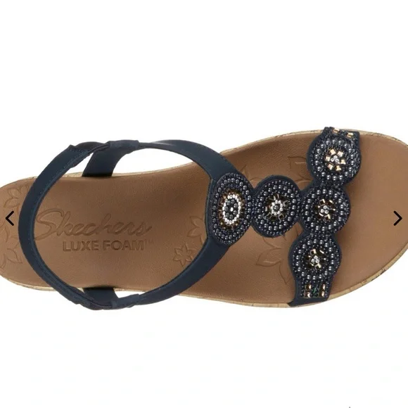 Skechers Womens Beverlee Date Glam Sandals - Picture 3 of 5